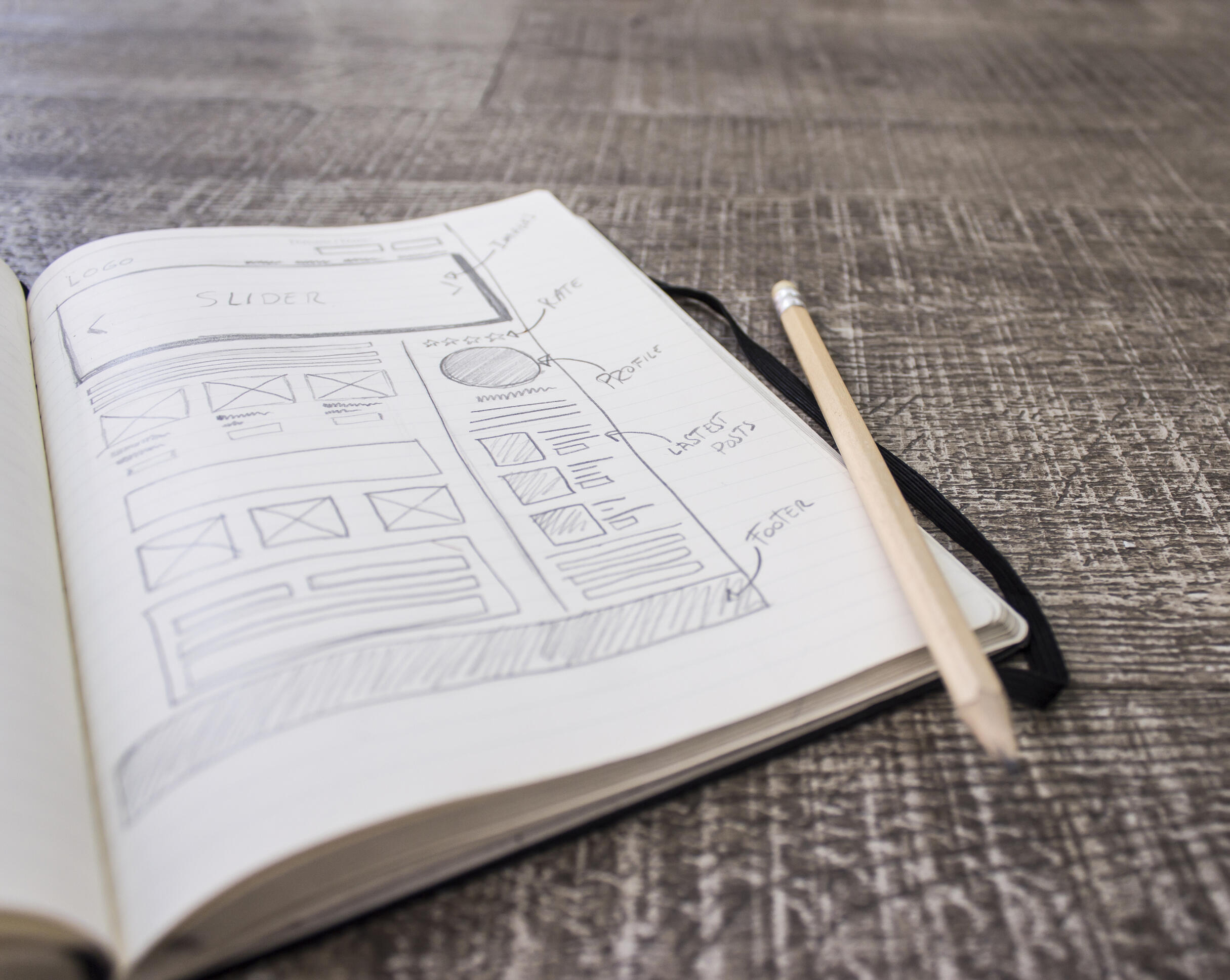 website mockup